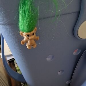 Vintage Troll Bogg Bit/ Charm For Rubber Tote Bag. Cute!